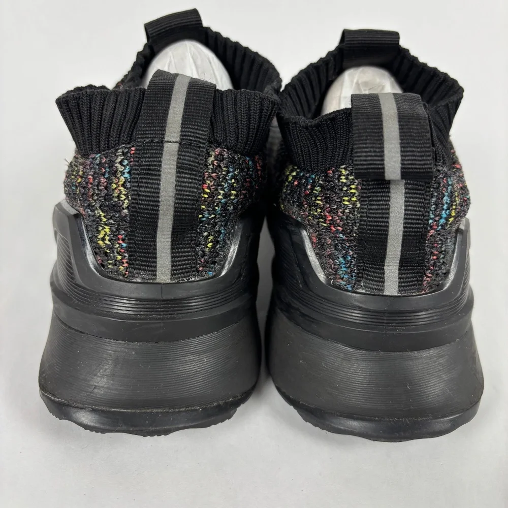 Adidas Men' size 5.5 Sock Knit Black Sneakers/Shoes Athletic Slip Ons Athletic